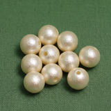 10mm Off White Pearl Coated Acrylic Beads