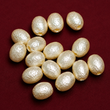 8X7mm Off White Pearl Coated Acrylic Beads