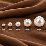 100 Gm Acrylic Pearl Beads Round White