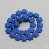 25 Neon Acrylic Flower Beads Violet 15mm