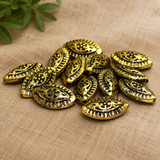 100 gm, 15x10mm Golden Acrylic Marquise Beads