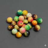 100 gm 8mm Acrylic Round Beads Assorted