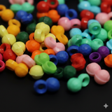 50 Gms, 7x4mm Multicolor Acrylic Latkan Beads