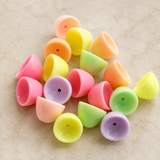 100 gm 16x12mm Multi Color  Assorted Acrylic Beads