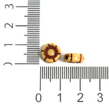10x4mm Flower Brown  Beads