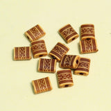 100 Gm, 12x10mm Rectangle Beads