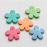 100 Gms, 1 Inch Acrylic Flower Beads