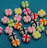 100Gm 10x5mm Flower Acrylic Beads Assorted Color