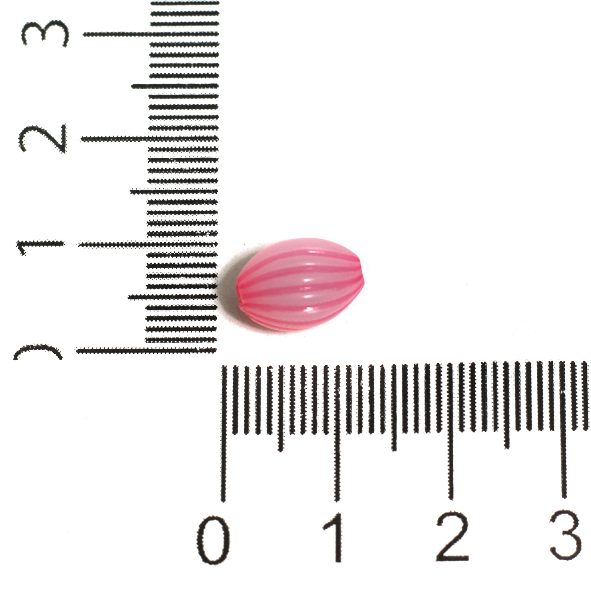 10x8mm Acrylic Beads Oval Pink
