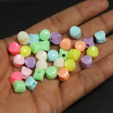 10x8mm, 100 Pcs Acrylic Multicolor Beads