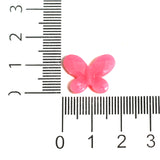 14x16mm, 100 Pcs Acrylic Multicolor Butterfly Beads