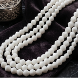 1 String, 8mm Plain Glass Beads Bicone