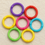 100 gm, 14mm Assorted Ring Spacer Acrylic Beads
