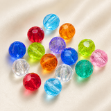 6x5mm Acrylic Faceted Crystal Beads MultiColor