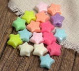 100 gm, 8mm Acrylic Assorted Star Beads