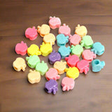 100 gm, 12x11mm Apple Acrylic Beads Assorted Color