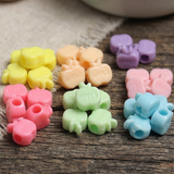 100 gm, 12x11mm Apple Acrylic Beads Assorted Color