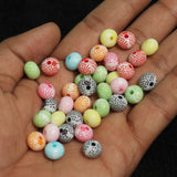 100 pcs, 10x7mm Rondelle Acrylic Beads Assorted Color