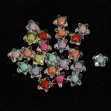 100 Pcs, 10mm Transparent Star Acrylic Beads Assorted Color