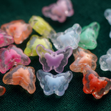 210 Pcs, 15x11mm Transparent Butterfly Acrylic Beads Assorted Color