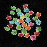 100 pcs, 11x4mm Flower Acrylic Beads Assorted Color
