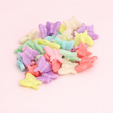 16x13mm Acrylic Multicolor Butterfly Beads