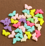 100Gm 15x8mm Acrylic Multicolor Butterfly Beads
