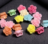 18mm Flower Acrylic Beads Assorted Color