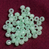 100 Gm, 4mm Acrylic Faceted Rondelle Beads