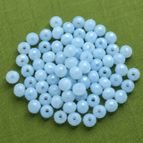 100 Gm, 4mm Acrylic Faceted Rondelle Beads
