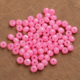 100 Gm, 4mm Acrylic Faceted Rondelle Beads