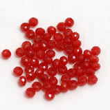 100 Gm, 4mm Acrylic Faceted Rondelle Beads