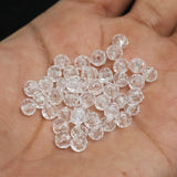 100 Gm Acrylic Faceted Rondelle Beads