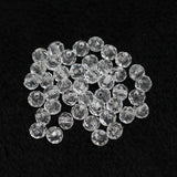 100 Gm Acrylic Faceted Rondelle Beads