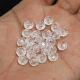 100 Gm Acrylic Faceted Rondelle Beads