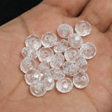 100 Gm Acrylic Faceted Rondelle Beads