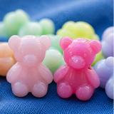 100Gm 18x15mm Multicolor Teddy Bear Acrylic Beads