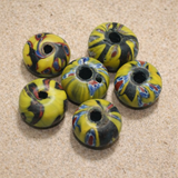 50 Assorted Antique Mosaic Glass Beads 19-12
