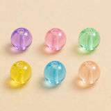 6 Colors 8mm Round Acrylic Beads Combo