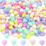 Acrylic Multicolor Heart Beads_ACRB-804-1