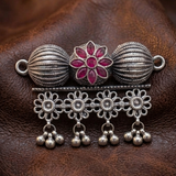 German Silver Floral Grace Pendant