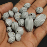 11-25 mm,Vintage Brass Beads Gunmetal Color, Assorted Shape And Sizes