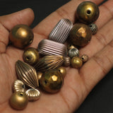 8-25 mm,Vintage Brass Beads Multicolor , Assorted Shape And Sizes