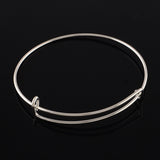 4 Pcs Adjustable Expandable Bangle Making, Platinum 2-1/2 inch