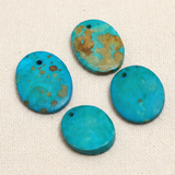 20 Pcs Flat Oval Bone Pendants 27x21mm