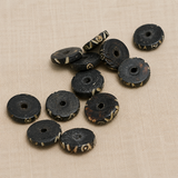100 Pcs Donut Bone Beads 11mm