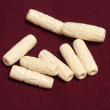 20 Pcs, 1 Inch Tube Bone Beads