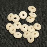 100 Pcs, 9mm Donut Bone Beads