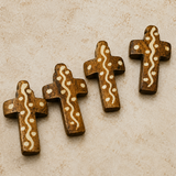 10 Pcs Cross Bone Pendants 52x21mm