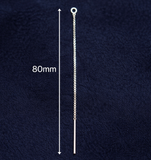 92.5 Sterling Silver Thread Earwire 80mm